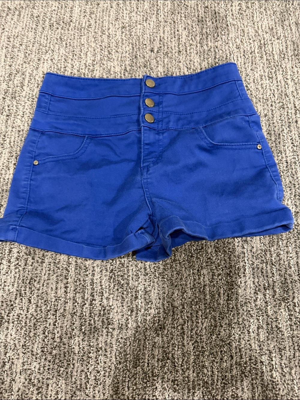 High-Waist Blue Women's Tinseltown Shorts
